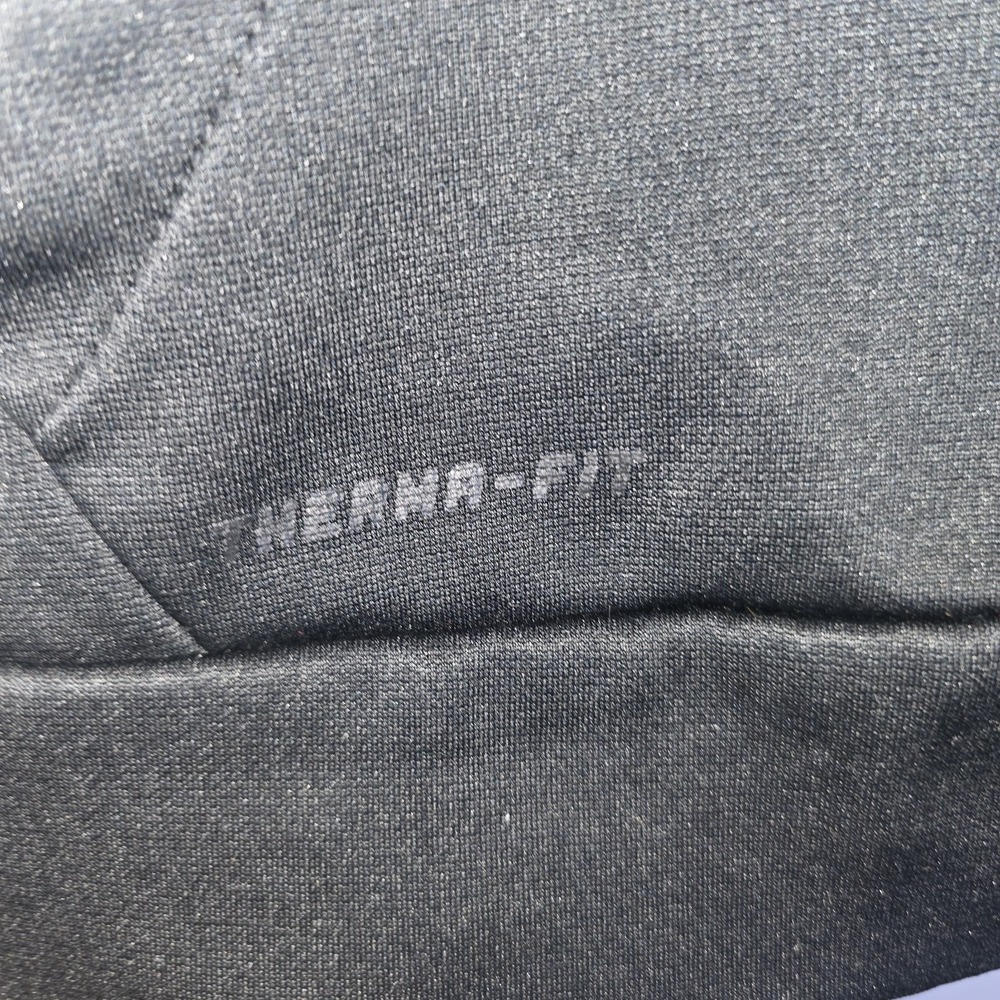 Nike Men's Black Pullover Hoodie with Diagonal Logo - Picture 7 of 8